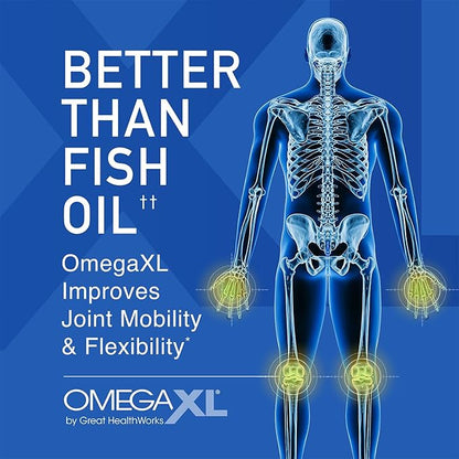 OmegaXL Powerful Joint and Muscle Support Supplement 60 Count (2 Pack) & Probiotic XL - PreforPro, DE111, Shelf Stable - Promote Healthy Gut Flora Growth (30 Veggie caps)