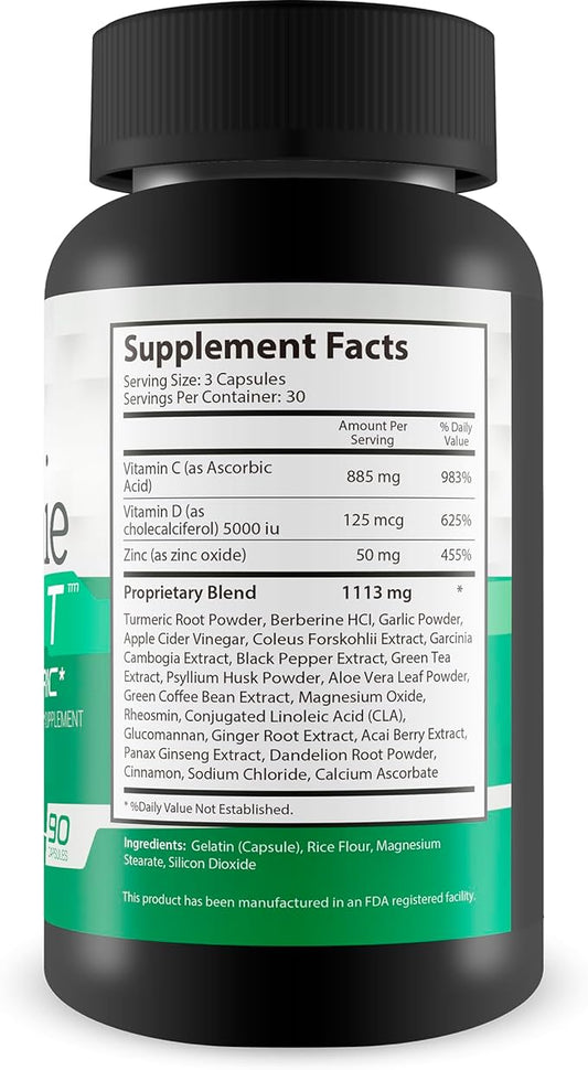 Gimmie CZD + T - Our Best CDZ Supplement Vitamin C D and Zinc Plus Magnesium Turmeric and More - High Potency Immune Support with Vitamin C & D - Our Best Immune Pills Nature Vitamin D Zinc C Best