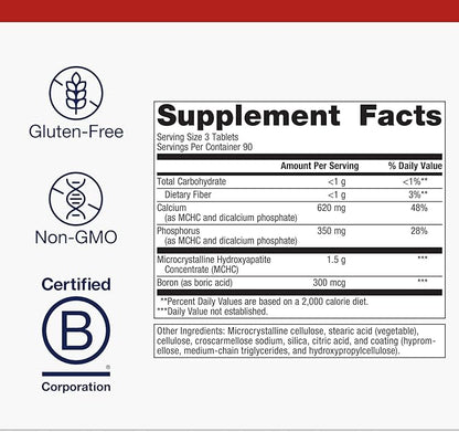 Metagenics Bone Builder with Boron - Bone Strength Supplement* - Comprehensive Mineral Support* - with Boron, Calcium & Phosphorus - Non-GMO - Gluten-Free - 270 Tablets