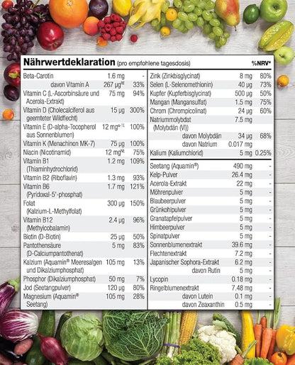 NATURELO Teen Multivitamin - Whole Food Multivitamin - with Minerals for Teenage Boys & Girls - Supplement for Active Kids - Non-GMO - Vegan & Vegetarian - 60 Capsules