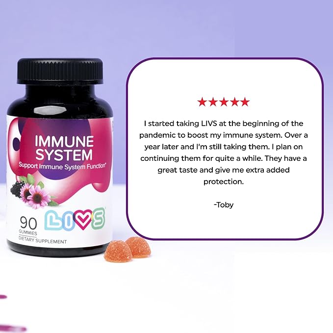 Immune System Elderberry Gummies for Adults & Kids | Advanced Immune Support Supplement with Vitamin C, Echinacea, & Propolis | Vegan & Gluten Free Gummy Vitamins | 200mg Elderberry/Dose -90 Ct