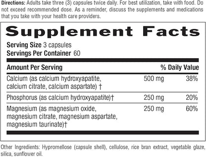 Country Life Target-Mins Calcium Magnesium Complex - 1000mg Calcium, 500mg Magnesium, Gluten-Free Supplement for Bone Health