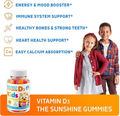 DR. MORITZ Vitamin D Gummies for Kids & Adults and Vitamin C Gummies (2 Pack)