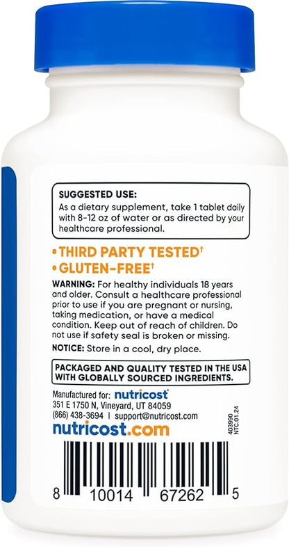 Nutricost Kelp Tablets, 325mcg of Iodine, 240 Tablets - Non-GMO, Gluten Free
