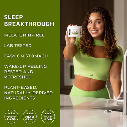 BIOptimizers Sleep Breakthrough 2.0 – Natural Support Supplement | Calming Relief Aid Adults | Non Habit Forming | 202.5 g Powder Blue Berry Dreams