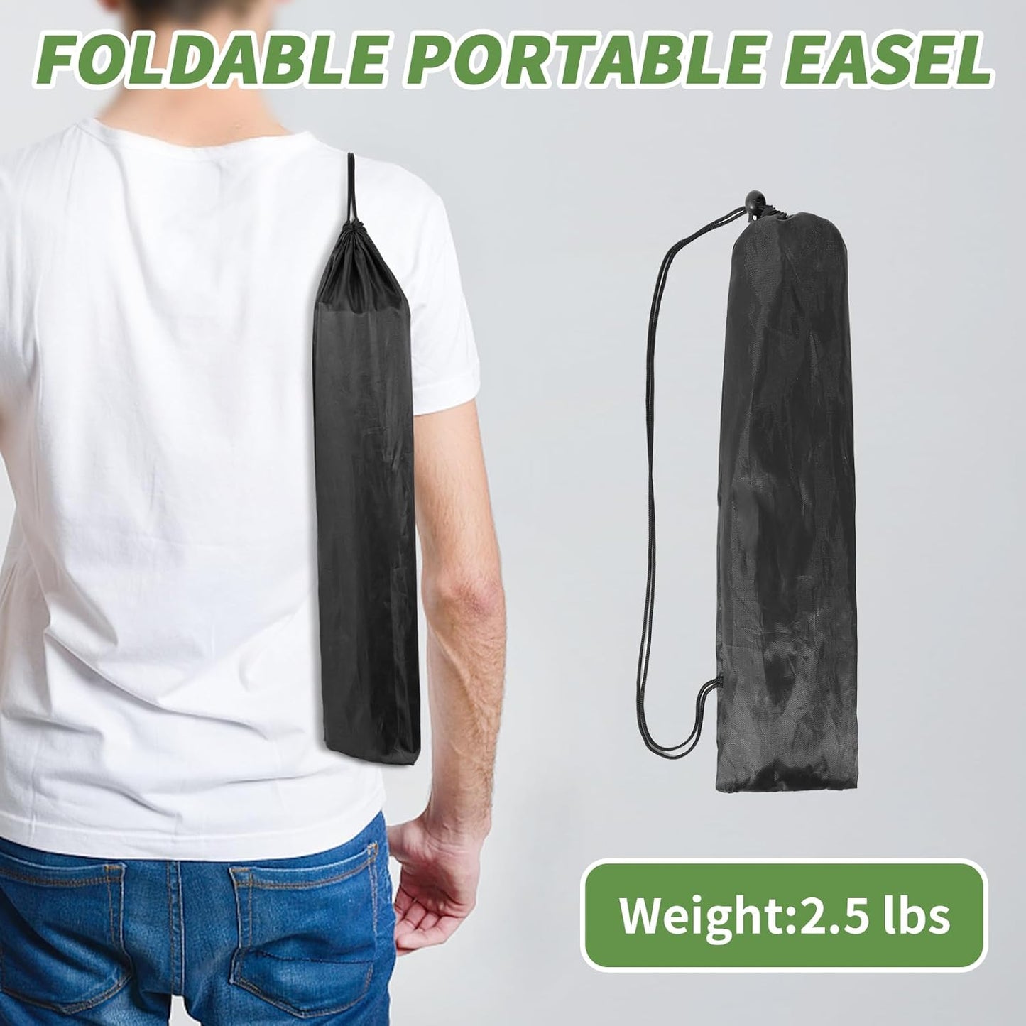 PUJIANG 6 Pack Easel for Display, Foldable Easel Stand, Metal Easels for Displaying Pictures, 63" Easels for Signs Wedding Poster Sign Holder, Art Easel for Painting with Case