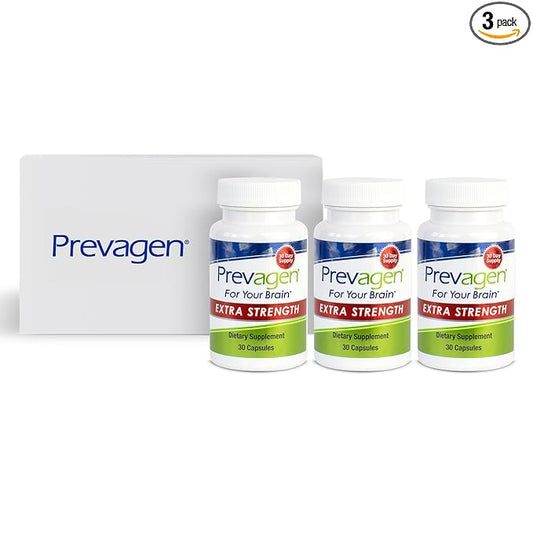 Prevagen Extra Strength - 90 Capsules (3-Pack of 30 Pills) | Prevagen Extra Strength is a Supplement formulated for Your Brain with 20mg of Apoaequorin Plus Vitamin D3