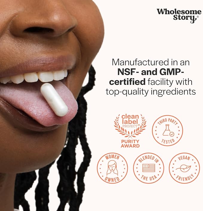 Wholesome Story Myo-Inositol & D-Chiro Inositol Supplement for Women | Fertility Supplements for Hormonal Balance & Ovarian Health Support | Myoinositol | Ideal 40:1 Ratio | 30 Servings