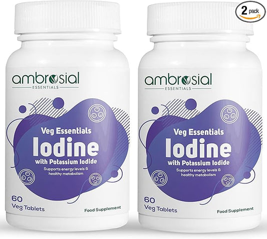 AMBROSIAL Iodine 5000mcg Tablets (Pack of 2-120 Tablets)