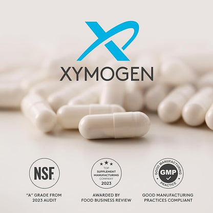 XYMOGEN Quercetin 20× Plus - Quercetin Supplements - Complex with Vitamin C, N-Acetyl-L-Cysteine & Nettles - Formulated for Respiratory Support - Vegan & Gluten-Free (120 Capsules)