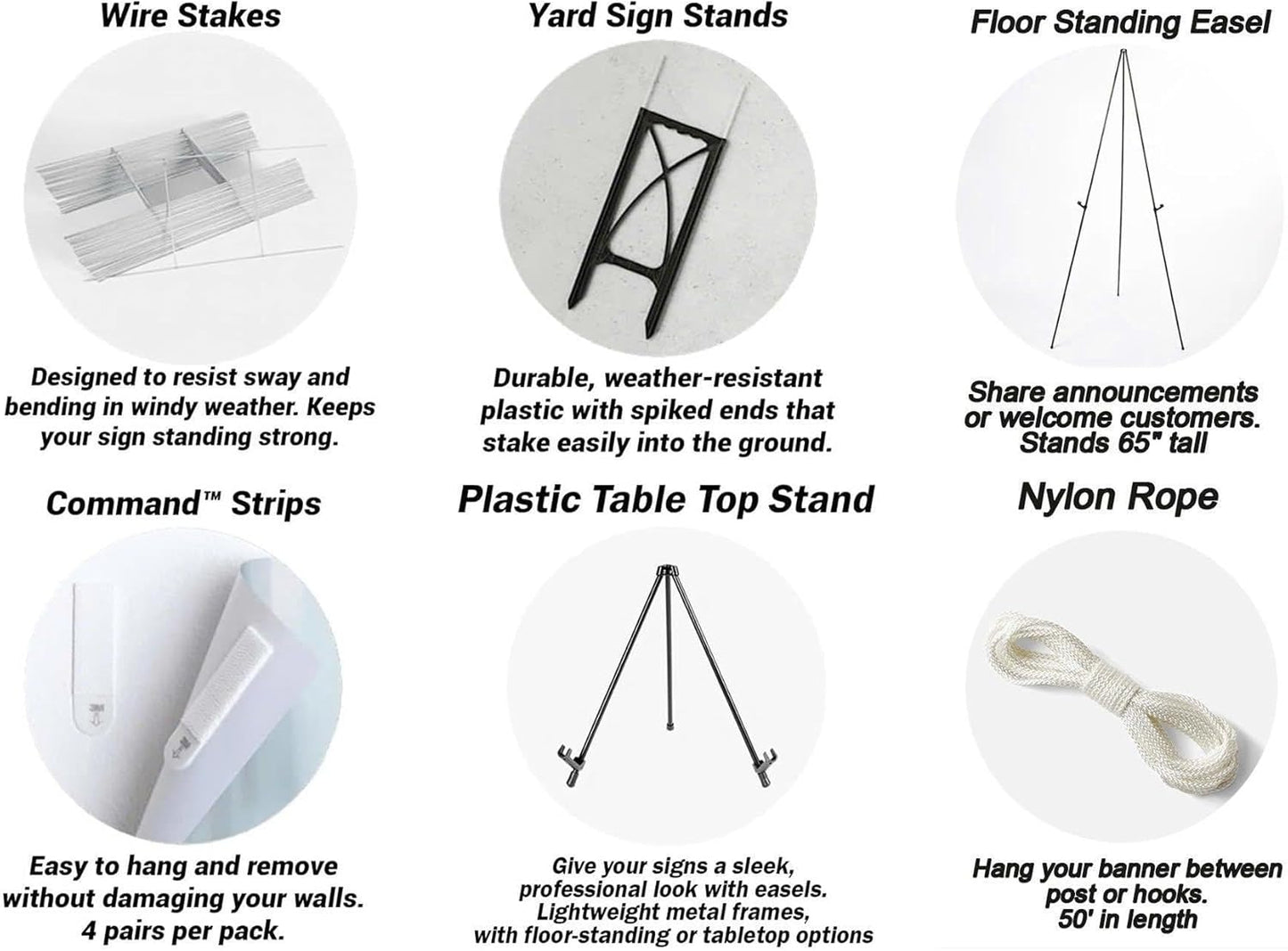 Welcome Wedding Signs, Minimalist White Floral Wedding Sign Decorations Signage 12" X 18" (Small), 27" (Medium), 36" (Large), Plastic, Modern, Pole Mount, Weather