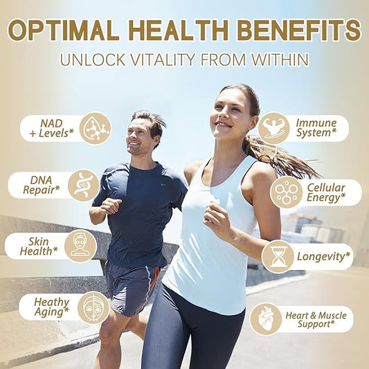 NMNH (Dihydronicotinamide Mononucleotide), NMN Alternative Supplement w/Niacinamide (Vitamin B3), Quercetin, Trans-Resveratrol, Support NAD+, Skin Cell Health*, Anti-Aging & Energy, 120 Caps
