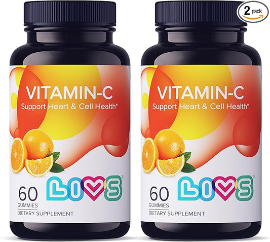 Vitamin C 250mg Gummies for Kids & Adults | antioxidants & Immune Support Supplement | Hair, Skin and Nails Vitamins for Women & Men | Vegen & Free from GMO & Gluten - 250mg VIT C/Dose - 120 ct