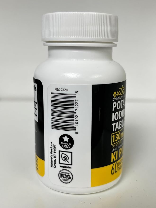 Nature's Fusions Potassium IodideTablets 130 mg - (60 Tablets)