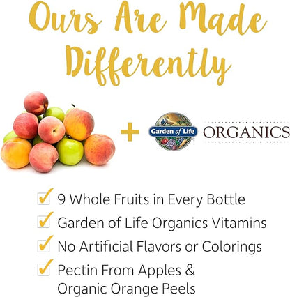 Garden of Life Organics Women 40+ Gummy Vitamins - Berry - Certified Organic, Non-GMO, Vegan, Kosher Complete Multi - Methyl B12, C & D3 - Gluten, Soy & Dairy Free, 120 Real Fruit Gummies