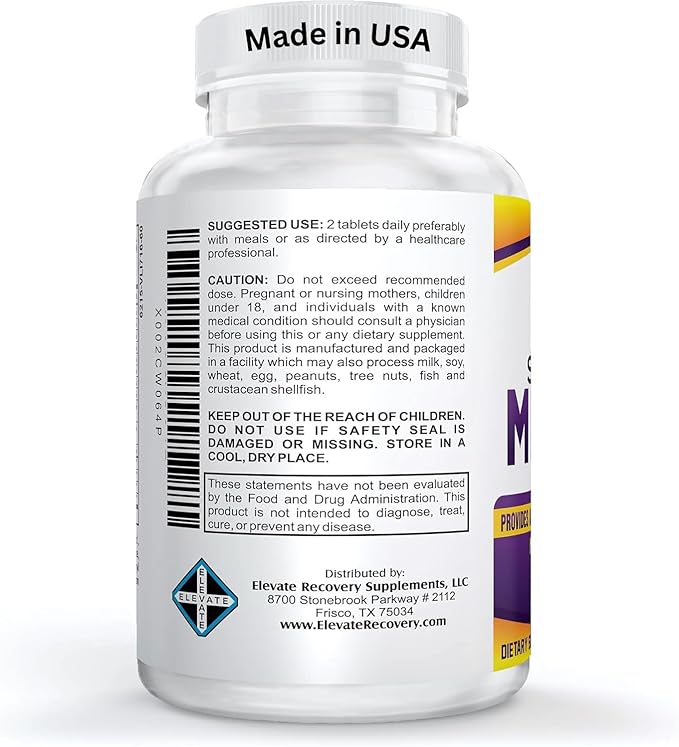 Super-MAX Multimineral Supplement (Iron Free) Multiminerals | High-Potency Multi Mineral Supplements (All-in-1) Minerals Formula | Mineral Complex | 1-Month Supply | 60 Tablets