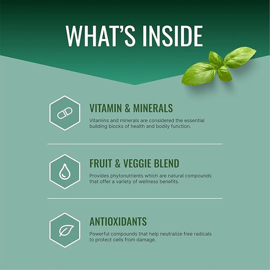 Approved Science Multi-Vitamin - with Full-Spectrum B-Vitamins, Green Tea, Lutein, Lycopene, Zeaxanthin, BioPerine - 180 Capsules - 3 Month Supply