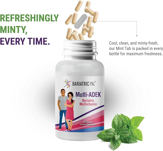 BariatricPal Multi-ADEK Bariatric Multivitamin Capsules (60 Count)