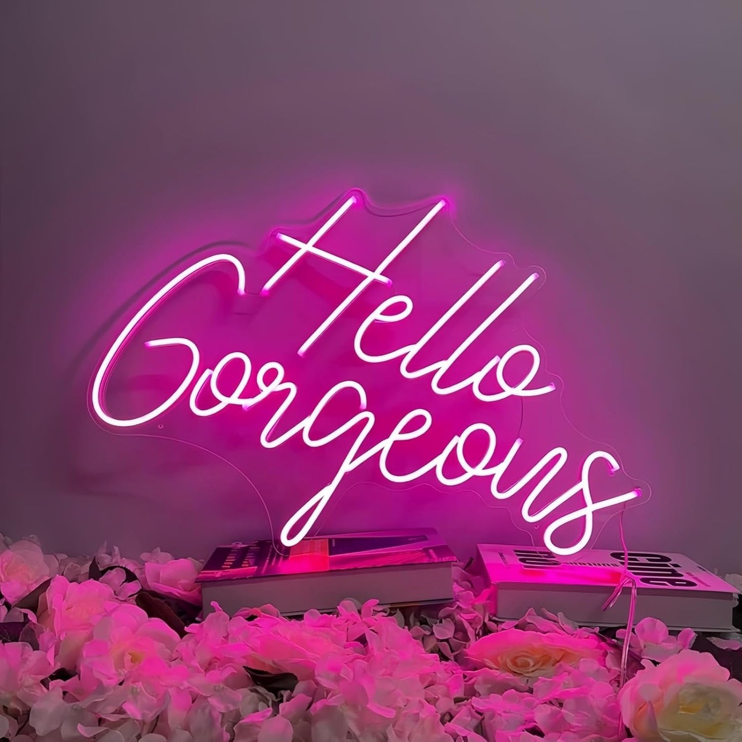 Ulalaza LED Neon Sign Night Light for Wall Party Décor Bedroom Room Bar Wedding Home Birthday Art Decoration Christmas with USB Chain Light modulator 5v (lets party blue)