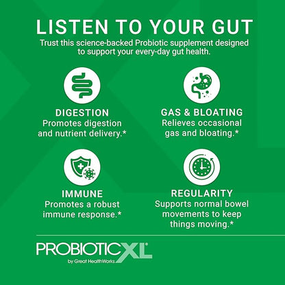 OmegaXL Powerful Joint and Muscle Support Supplement (60 Count) & Probiotic XL - PreforPro, DE111, Shelf Stable - Promote Healthy Gut Flora Growth (30 Veggie caps)