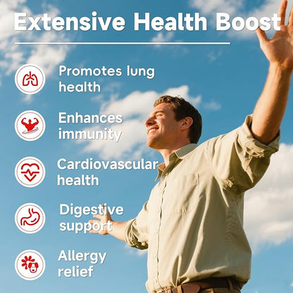 Quercetin with Bromelain,Quercetin 500mg Capsules,Immune Health,Respiratory Wellness,60 Capsules