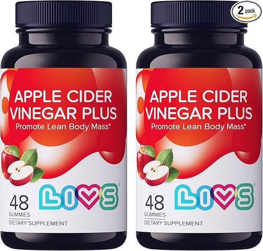 Apple Cider Vinegar Plus Gummies with Turmeric & Ginger | Organic ACV Gummies for Detoxification, Metabolism & Immune Support – Vegan, Gluten-Free & Non-GMO – 120 Count