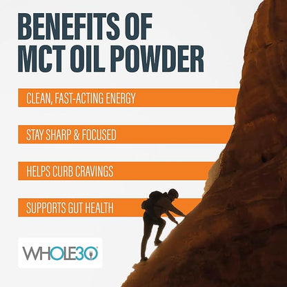 BUBS Naturals MCT Oil Powder Packets - Medium Chain Triglycerides - Keto Vegan & Paleo Friendly - Healthy Coconut Fats + Low Carb - Dairy-Free Energy Source - includes 14 Travel Packets