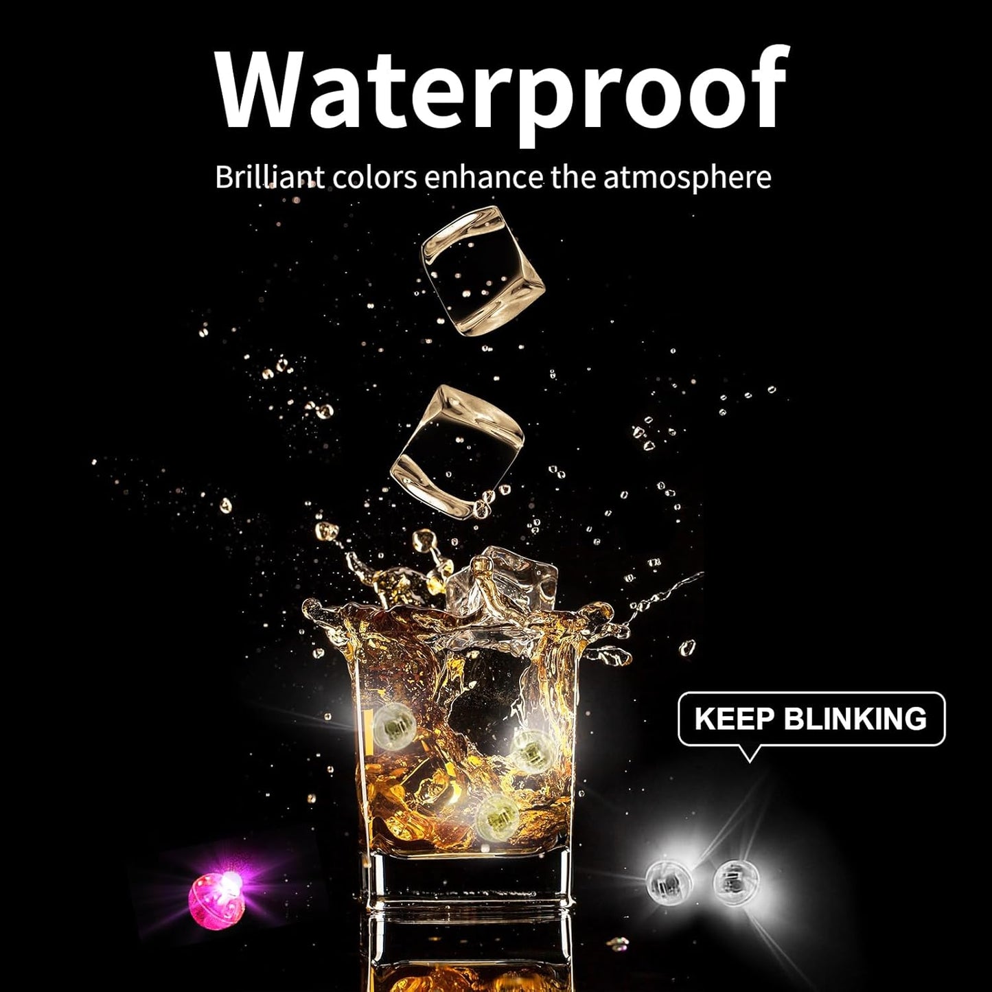 Aogist 100Pcs Multicolor Balloon Lights with Hook,Long Standby Time,Waterproof Mini Light for Birthday Party Wedding Christmas Halloween Easter Decorative (Flash)