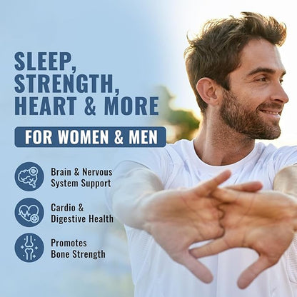 10-in-1 Magnesium Supplement 500 mg | High Absorption Magnesium Complex with Mag Glycinate, Citrate, Vitamin B6 Magnesium for Sleep, Muscle, Bone & Heart Health, Vegan & Gluten-Free, 45 Day Supply