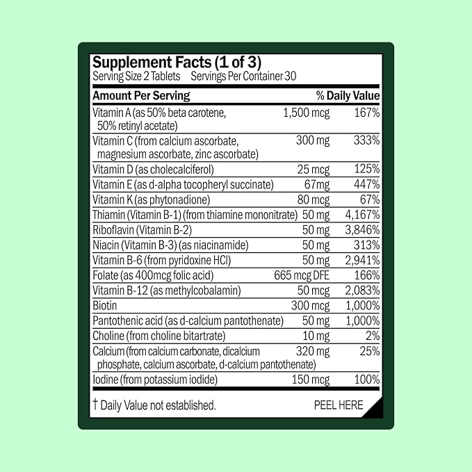 Multivitamin for Men with Zinc, Vitamin D, B12, K2 & Calcium | Supports Immunity, Heart Health, Muscle Building & Overall Wellness | Daily Supplement for Men | Allergen-Free | 60 Tablets