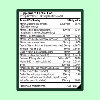 Multivitamin for Men with Zinc, Vitamin D, B12, K2 & Calcium | Supports Immunity, Heart Health, Muscle Building & Overall Wellness | Daily Supplement for Men | Allergen-Free | 60 Tablets