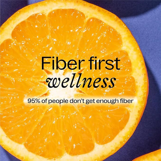 BelliWelli Fiber Supplement for Women & Men – Premium Daily Fiber Powder from Organic Acacia with Added Collagen, Electrolytes & Probiotics – No Bloat, Constipation & Gut Health Support (Orange Yuzu)