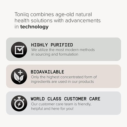 Toniiq Ultra High Purity Quercetin Capsules - 95%+ Highly Purified and Bioavailable - 1000mg Per Serving - 120 Capsules Quercetin Supplement