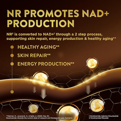 Swisse Plus NAD+ Calm Skin | Clinically Tested NAD+ Supplement | Supports Balanced, Healthy Skin | Anti-Aging Supplement for Women & Men | 30 Capsules