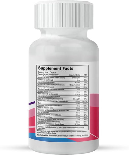 BariatricPal Multi-ADEK Bariatric Multivitamin Capsules (60 Count)
