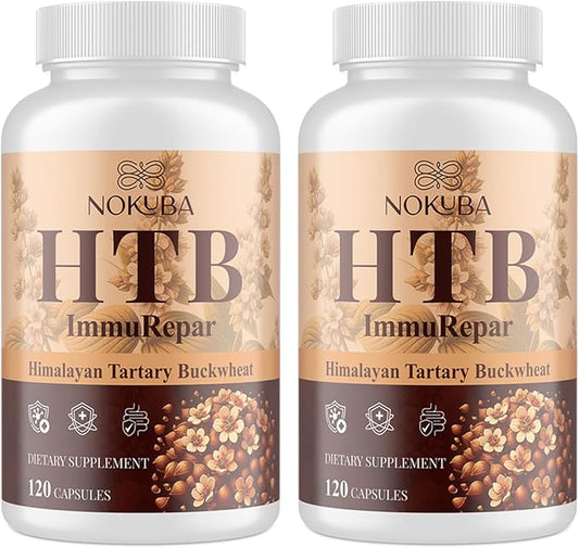Himalayan Tartary Buckwheat Supplement with Quercetin, Vitamin C, D, Zinc, Curcumin for Immune Support & Antioxidant & Gut Health - 240 Vegan Capsules