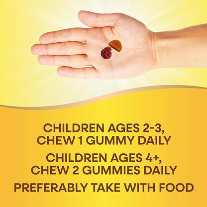 Nature's Way Alive! Kids Zero Sugar Gummy Multivitamins, for Kids Ages 2+, Supports Bone, Eye & Immune Health*, No Sugar Alcohols, Plant-Based Sweeteners, Berry-Citrus Flavored, 60 Gummies
