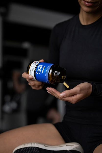 Multi Plus Phyto - Comprehensive Multivitamin & Phytonutrient Blend - Nutrition for Athletes - Highly Absorbable Vitamins, Minerals & Plant-Based Compounds - 120 Capsules