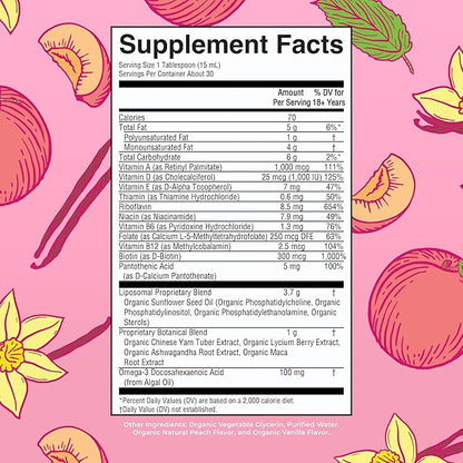 MaryRuth Organics USDA Organic Multivitamin for Women, Sugar Free Womens Multivitamin, Liquid Vitamins for Women, Immune Support Supplement, Ashwagandha, Methylfolate, Vegan, Non-GMO, 15.22 Fl Oz