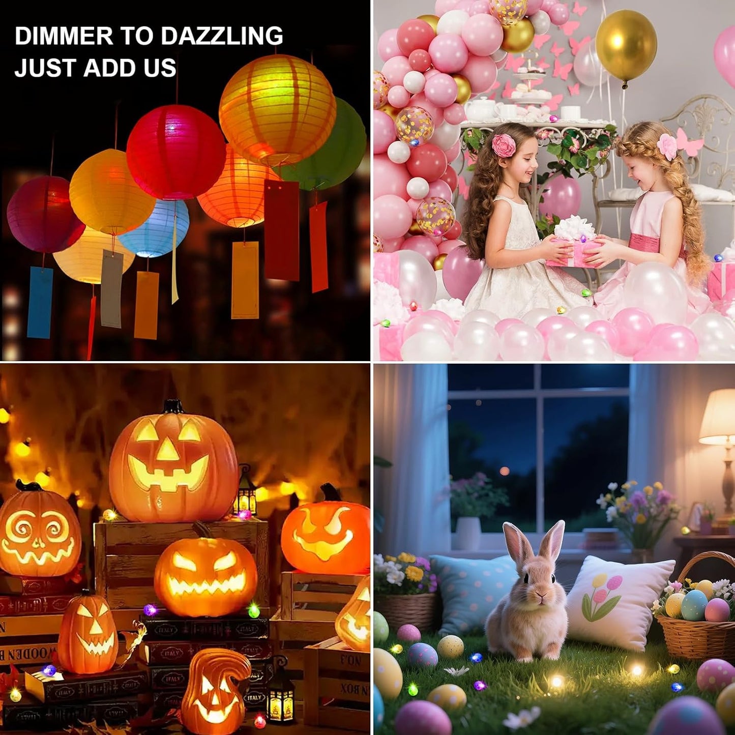 Aogist 100Pcs Balloon Lights with Hook,Long Standby Time,Waterproof Mini Light for Birthday Party Wedding Christmas Halloween Easter Decorative (Flash, Cool White)