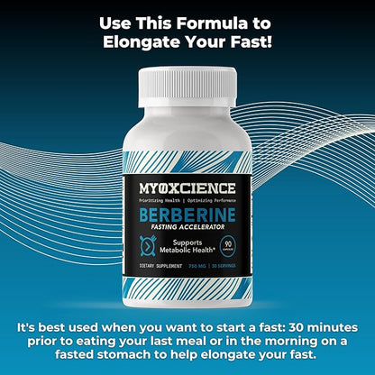 MYOXCIENCE Berberine Fasting Accelerator | Himaberb Berberine HCL with ALA (Alpha Lipoic Acid) and Biotin (90 Capsules)