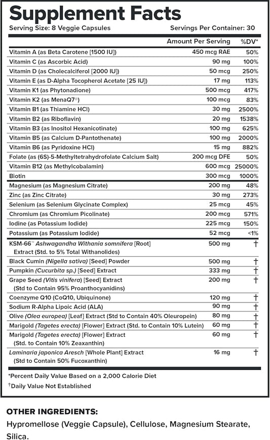 LEGION Triumph Men's Sport Vitamin - Complete Multivitamin for Men - Daily Vitamins for Men to Boost Health and Performance - Men's Multivitamin with 21 Vitamins & Minerals - 30 Servings