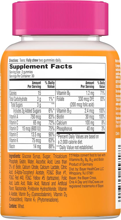 One A Day Teen Girl 60ct