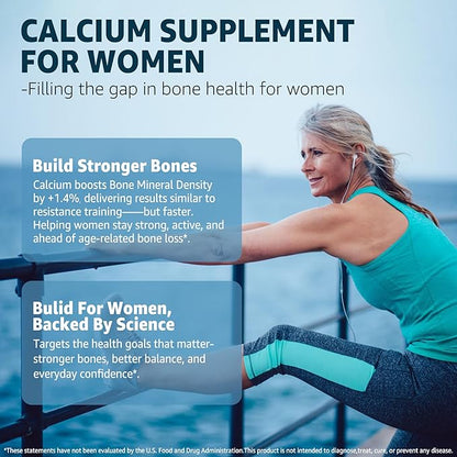Calcium Gummies 600mg - Calcium Supplement for Women, Ocean Algae Calcium | Vitamin D3, K2, Magnesium | for Bone Strength, Muscle & Immnue | Sustainably Sourced Algae Calcium, 70+ Mineral, Vegan,2PACK