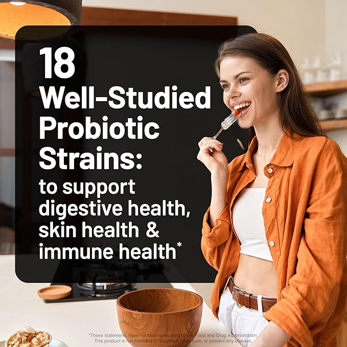 NatureWise Max Probiotics for Women & Men - 30 Billion CFU 18 Strains With Prebiotics - For Gut & Digestive Health - Delayed-Release Capsules, Gluten Free - 60 Capsules[2-Month Supply]