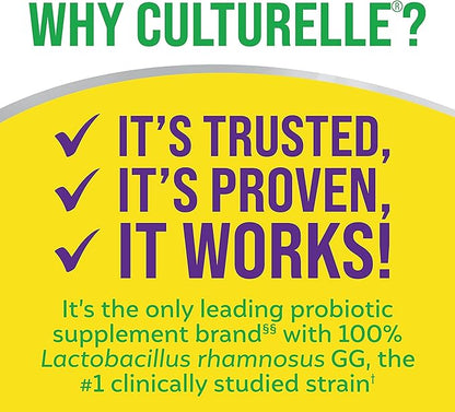 Culturelle Pro Strength Daily Probiotic, Digestive Capsules, Naturally Sourced Probiotic Strain Proven to Support Digestive & Immune Health, Gluten & Soy Free, 4 Month Supply, 60 Count (Pack of 2)