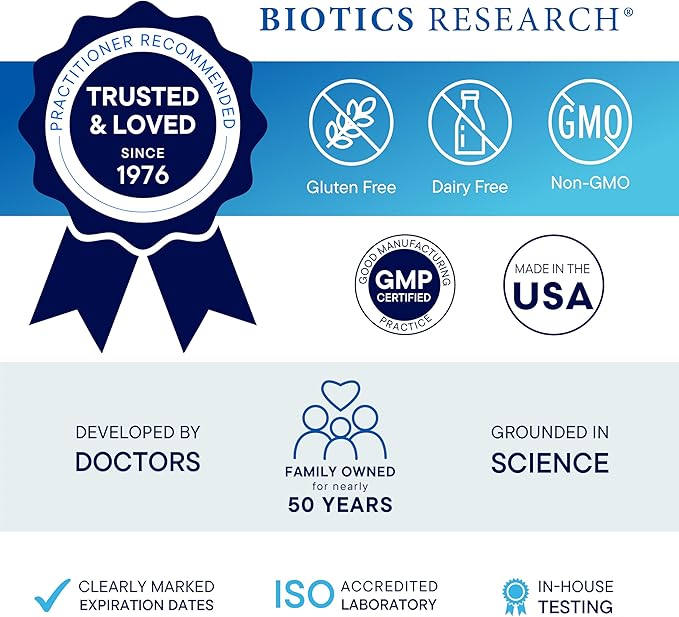 Biotics Research Dysbiocide Synergistic Botanical Blend Supports Normal Gut Health for Women & Men - Digestive Health Supplement - Supports Balanced Gut microbiome - 120 Capsules