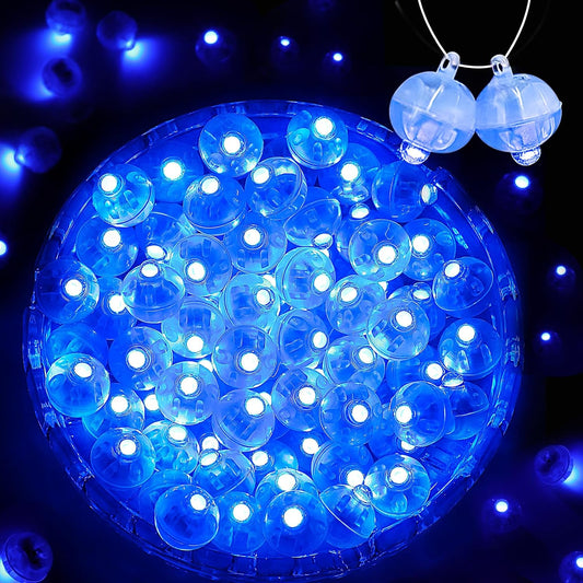 100PCs Mini Led Lights, Led Balloons Light for Party Decorations Neon Party Lights for Paper Lantern Easter Eggs Birthday Party Wedding Halloween Christmas Decoration(Glow steadily Blue)