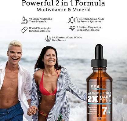 Cleanse & Renew - Liquid Superfood - Gut Health, Bloating, & Immune Support - Overall Wellness - Vegan & Gluten-Free - 30-Day Supply - Made in USA - 30-Day Supply