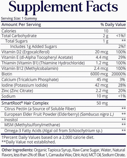 SugarBearPro Batana Hair Oil & Glass-Dropper Applicator, 1oz + Vegan Hair Vitamin Gummies 1 Month Supply, Extra Strength Biotin 6000mcg